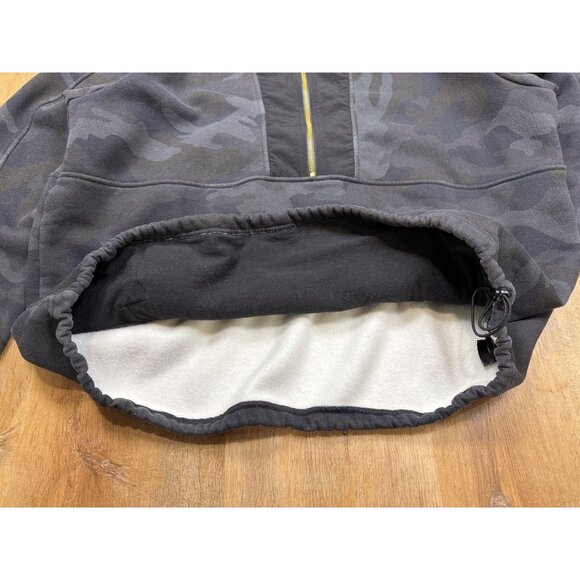 The North Face Graphic Collection Mens Pullover Half Zip Hoodie Black Camo Fleec - Picture 8 of 11